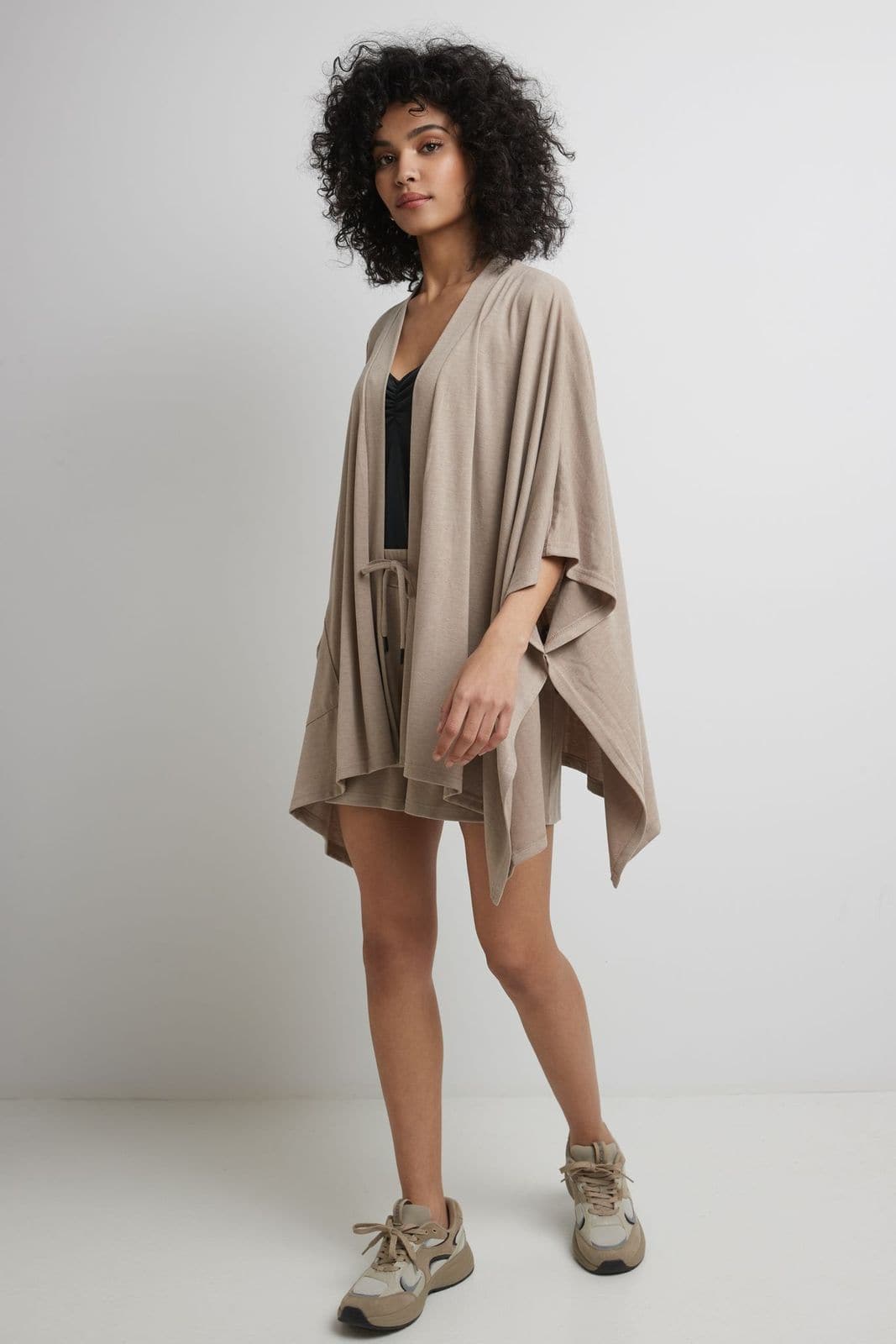 Rekucci Women's Simply Soft Knit Poncho Sweater