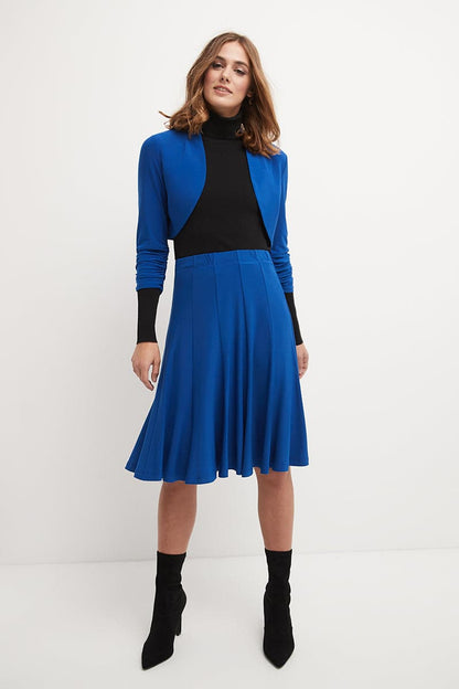 Wrinkle Resistant Bolero Shrug with Ruched Sleeves