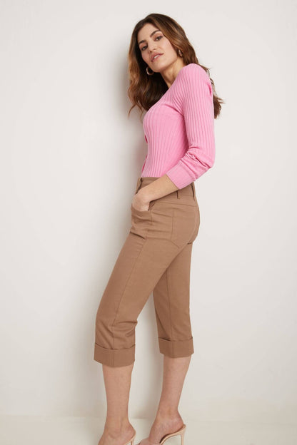 Chic Capri with Classic Cuffed Hem