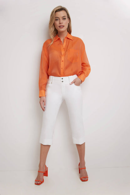 Chic Capri with Classic Cuffed Hem