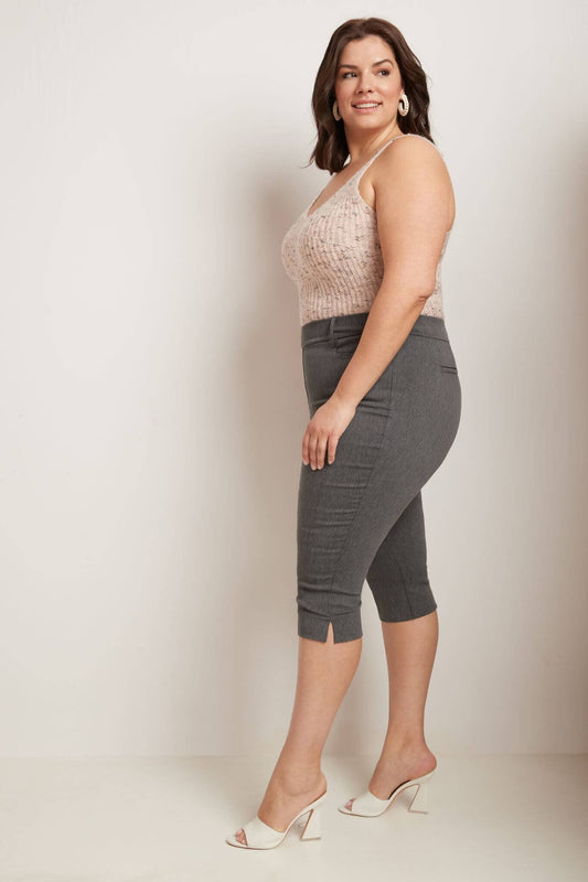 Slimming Plus Size Capris with Real Pockets