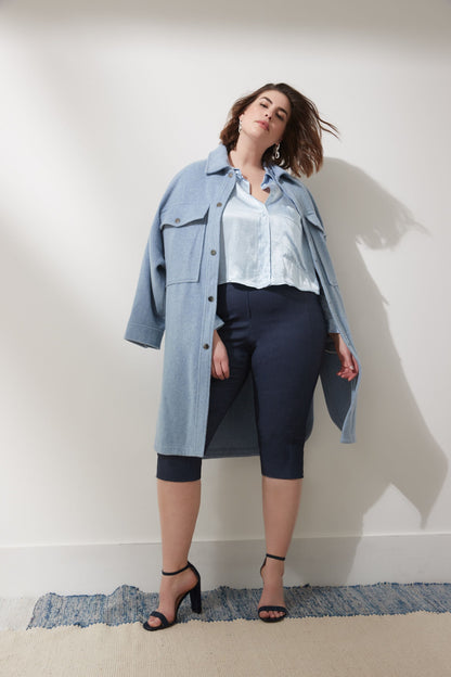 Slimming Plus Size Capris with Real Pockets