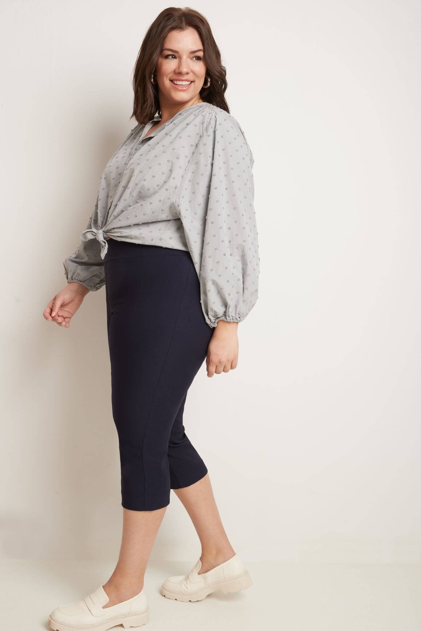 Slimming Plus Size Capris with Real Pockets