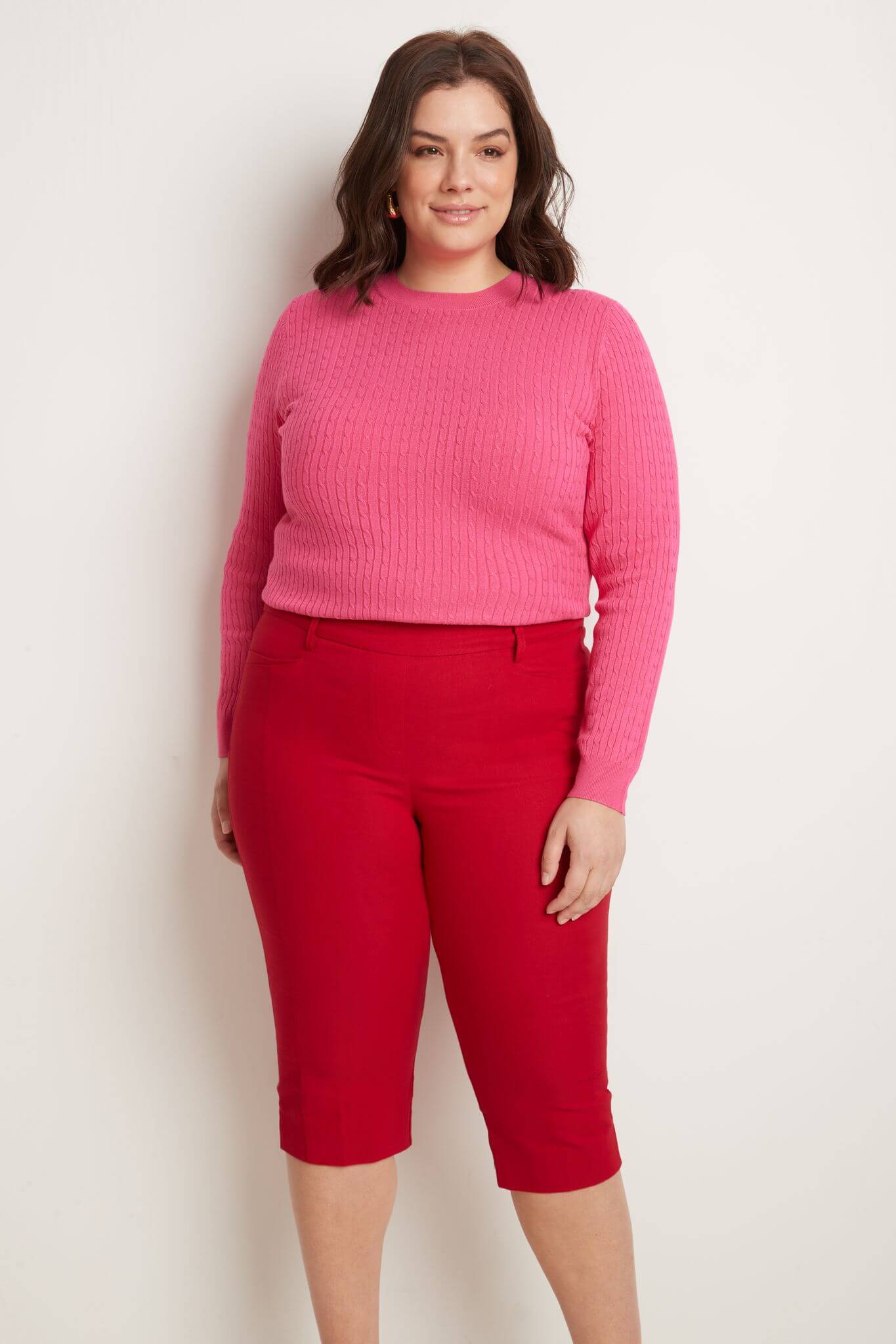 Slimming Plus Size Capris with Real Pockets