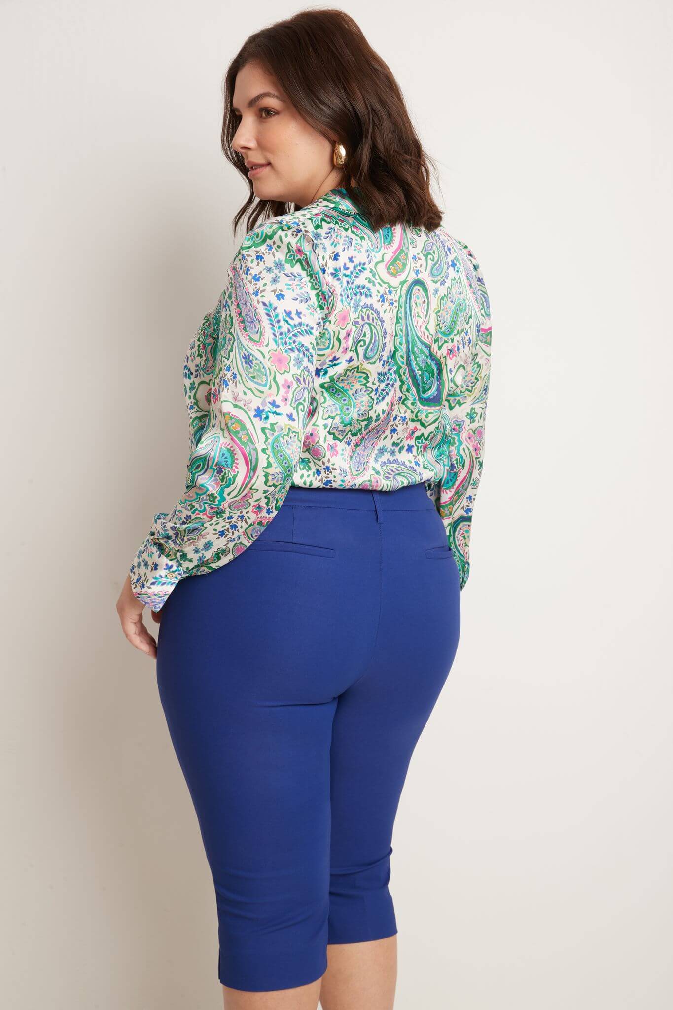 Slimming Plus Size Capris with Real Pockets
