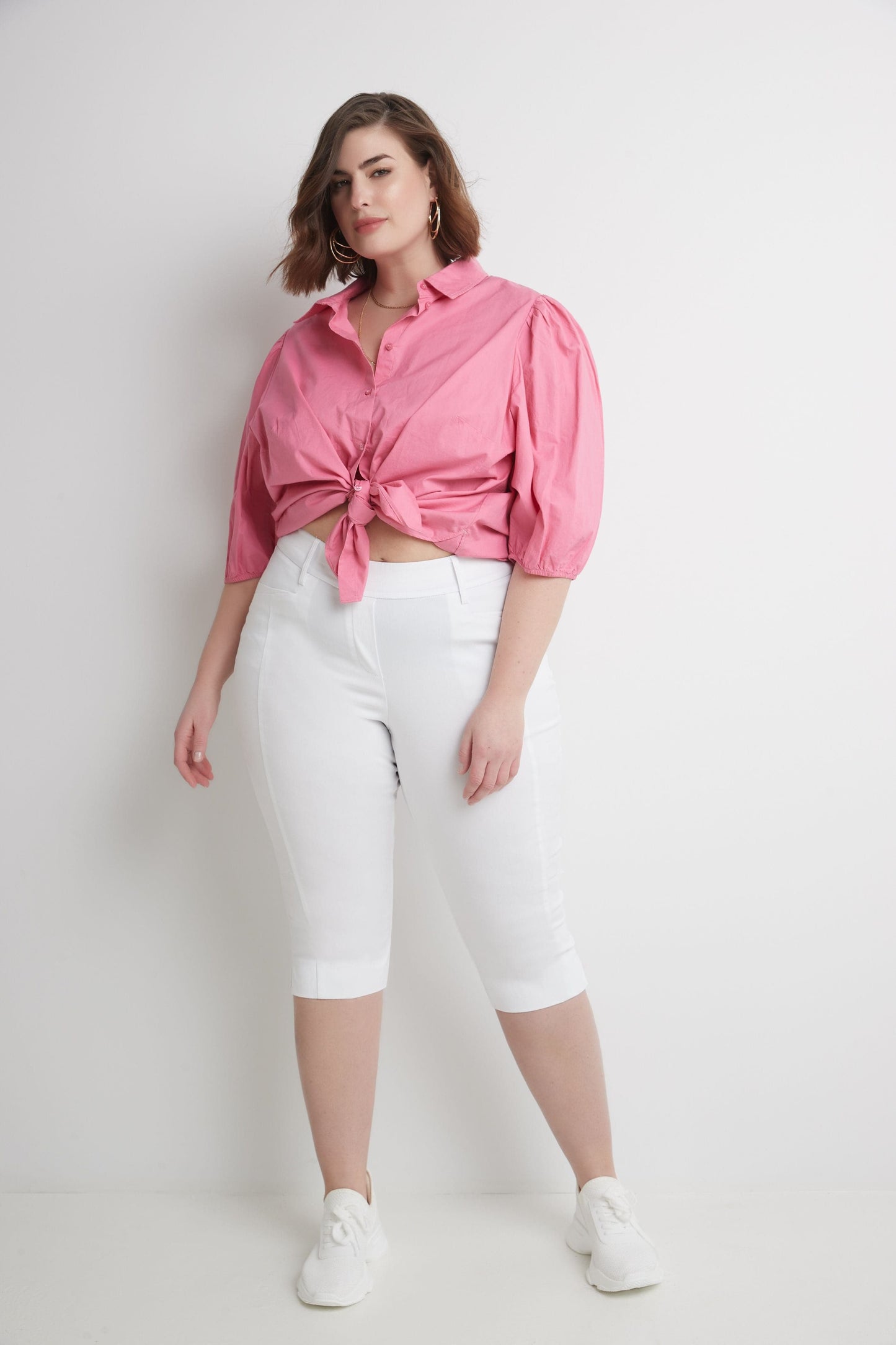 Slimming Plus Size Capris with Real Pockets