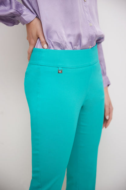 Secret Pocket Capris with Wide Waistband