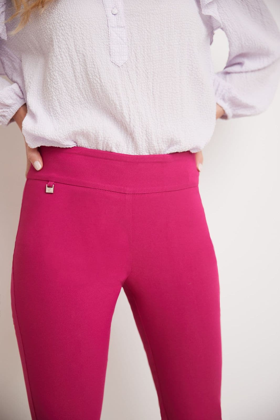 Secret Pocket Capris with Wide Waistband
