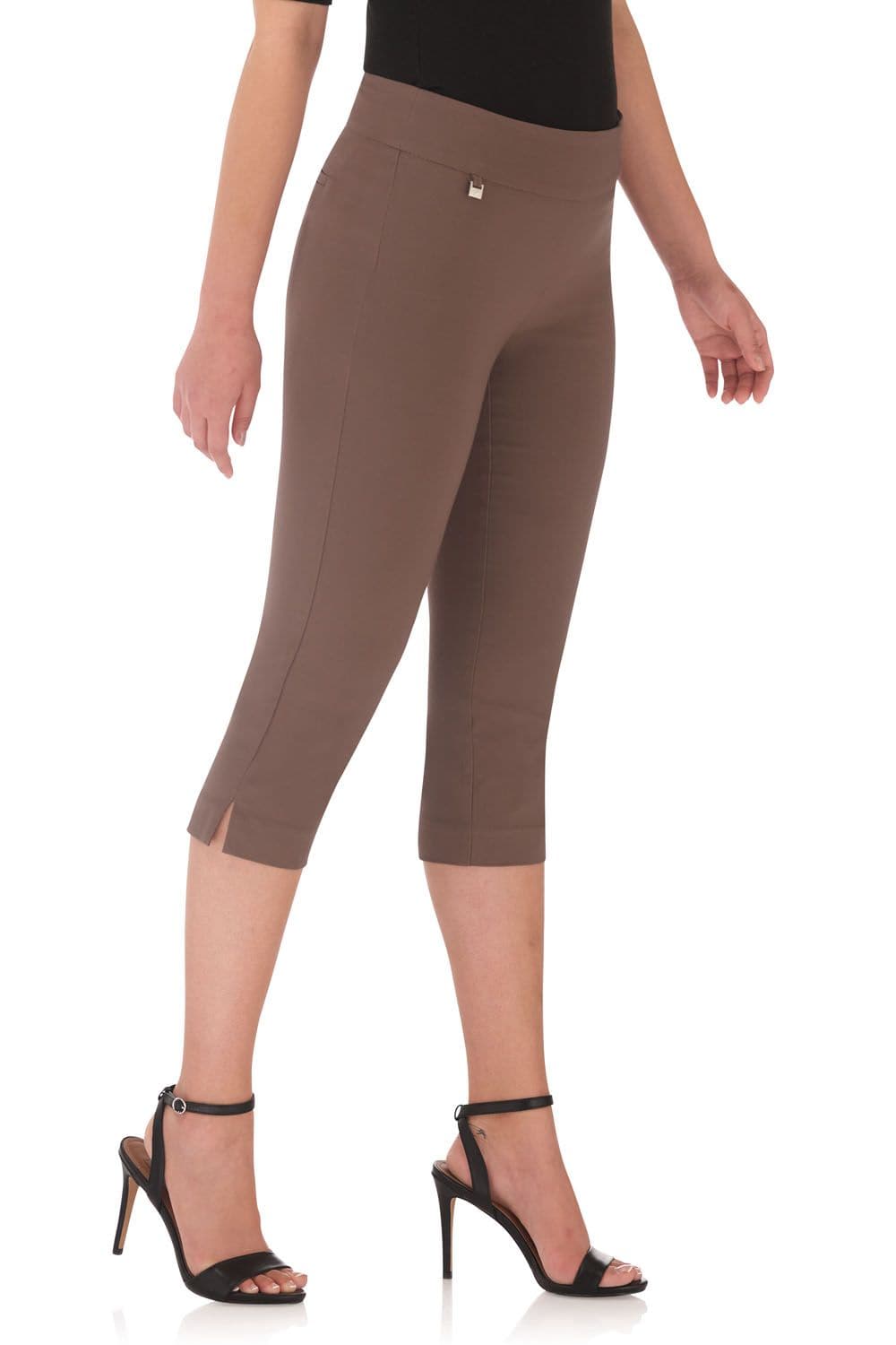 Secret Pocket Capris with Wide Waistband