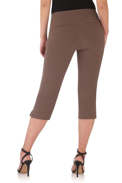 Secret Pocket Capris with Wide Waistband