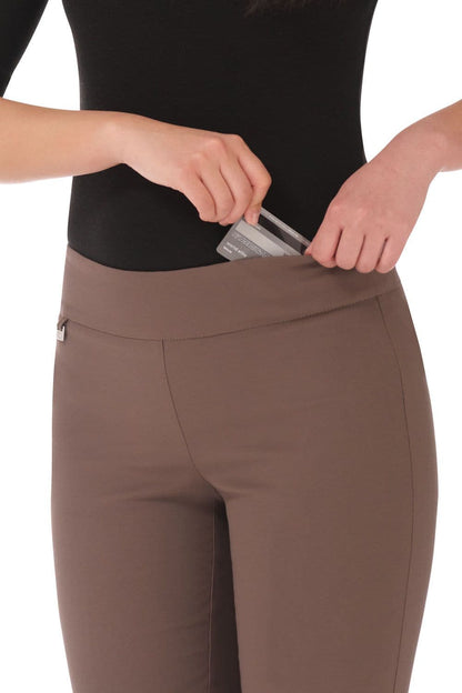 Secret Pocket Capris with Wide Waistband