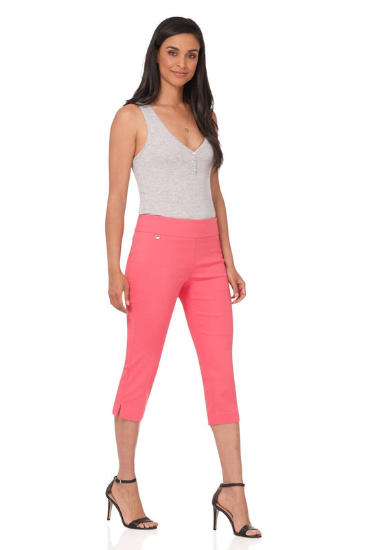 Secret Pocket Capris with Wide Waistband