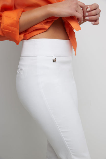 Secret Pocket Capris with Wide Waistband