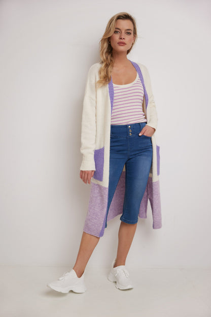 Rekucci Women's Comfort Jean Capri with Snap Detail