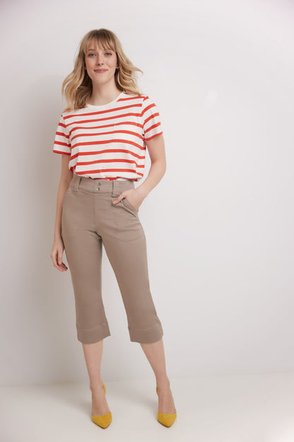 Rekucci Women's Easy Fit Jean Capri