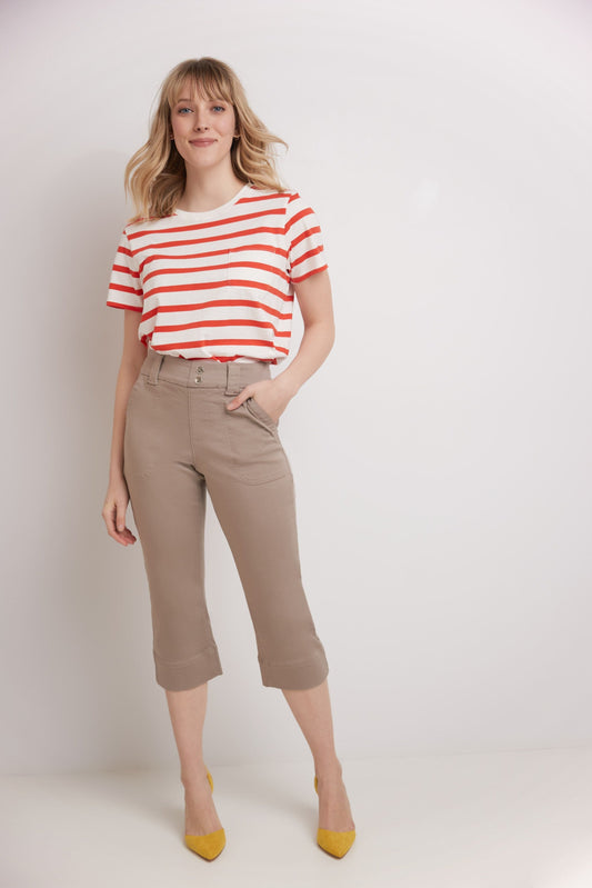 Rekucci Women's Easy Fit Jean Capri