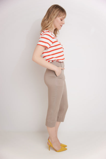 Rekucci Women's Easy Fit Jean Capri