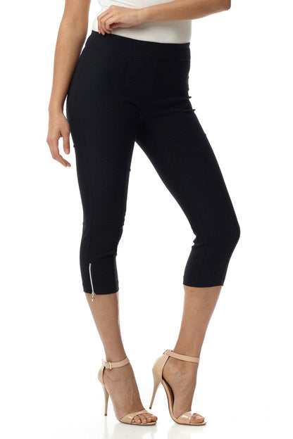Slimming Capri with Zipper Detail at the Hem