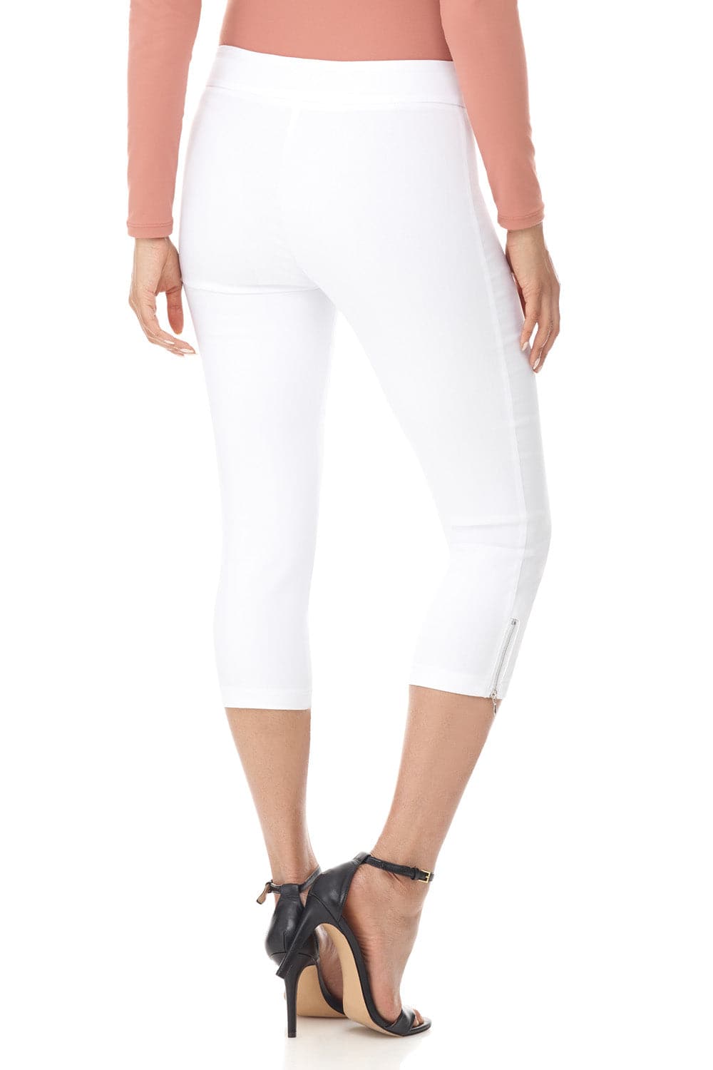 Slimming Capri with Zipper Detail at the Hem