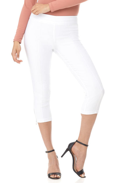 Slimming Capri with Zipper Detail at the Hem