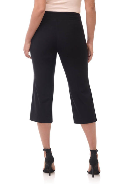Rekucci EcoCosy Straight Leg Capri with Button Detail