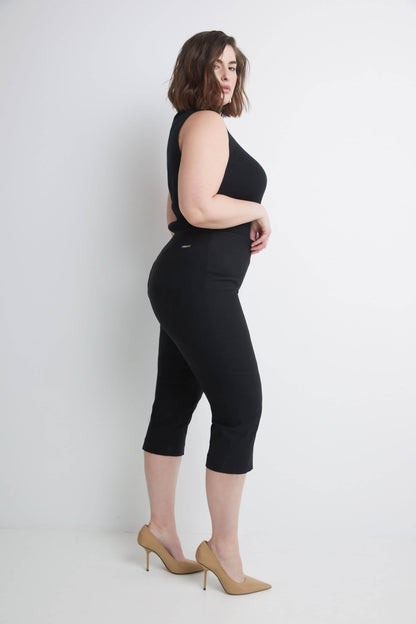 Curvy Capri with Flattering Wide Waistband