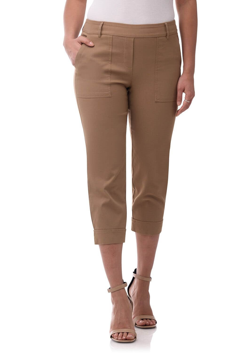 Rekucci EcoCosy Cuffed Modern Cargo Crop Pant