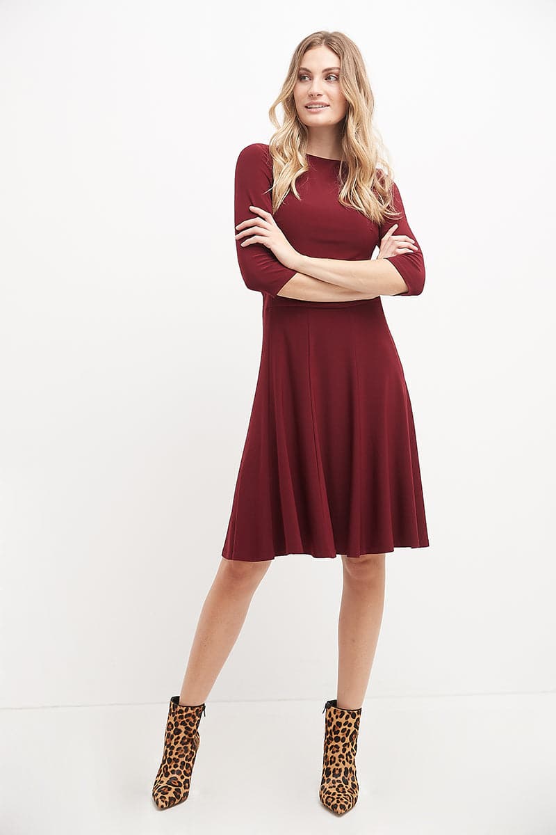 Burgundy business dress hotsell