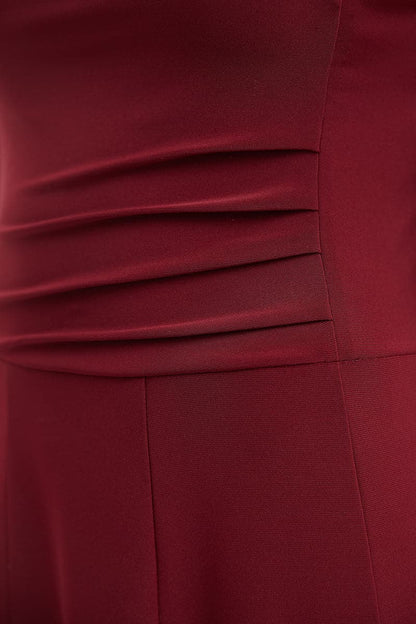 Flared Business Dress with 3/4 Sleeves