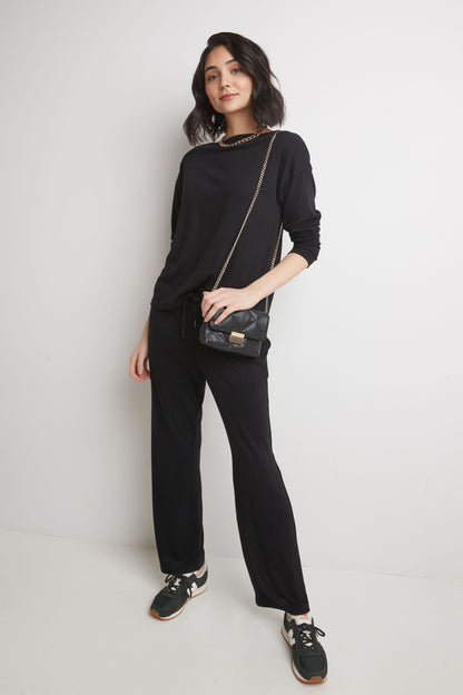 Rekucci Women's Simply Soft Boatneck Knit Top