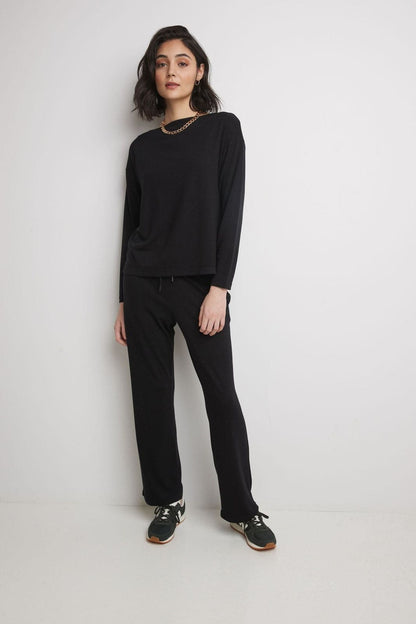 Rekucci Women's Simply Soft Boatneck Knit Top