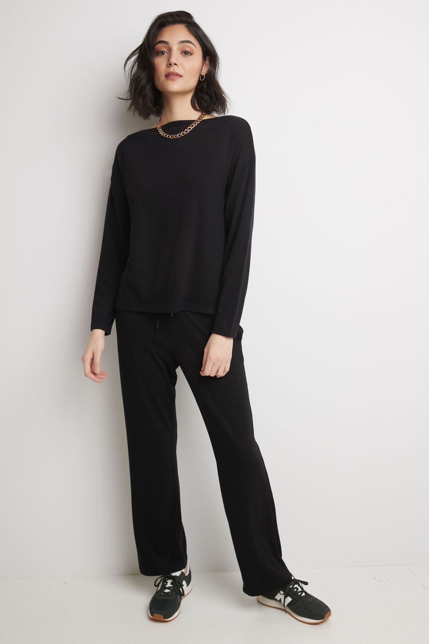 Rekucci Women's Simply Soft Boatneck Knit Top