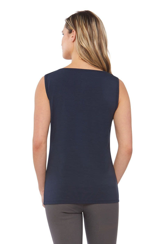 Super Soft Knit Cowl Neck Sleeveless Top