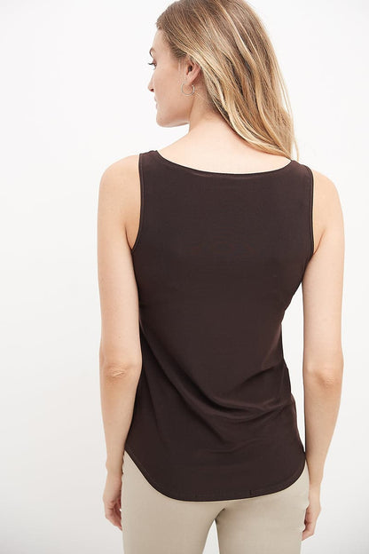 Sleeveless Business Casual Top with Front Zipper