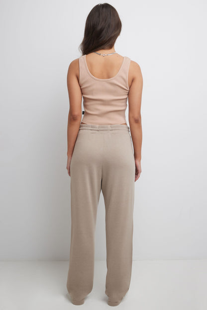 Rekucci Women's Simply Soft Straight Leg Knit Pant