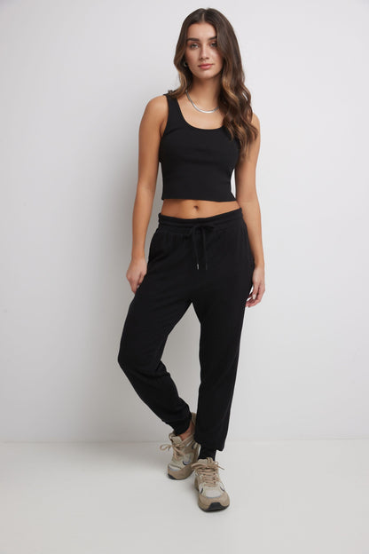 Rekucci Women's Simply Soft Knit Jogger Pants