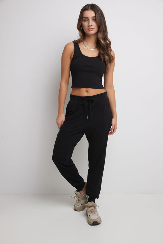 Rekucci Women's Simply Soft Knit Jogger Pants