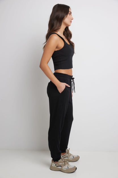 Rekucci Women's Simply Soft Knit Jogger Pants