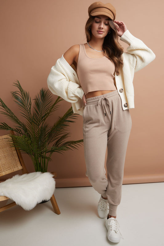 Rekucci Women's Simply Soft Knit Jogger Pants