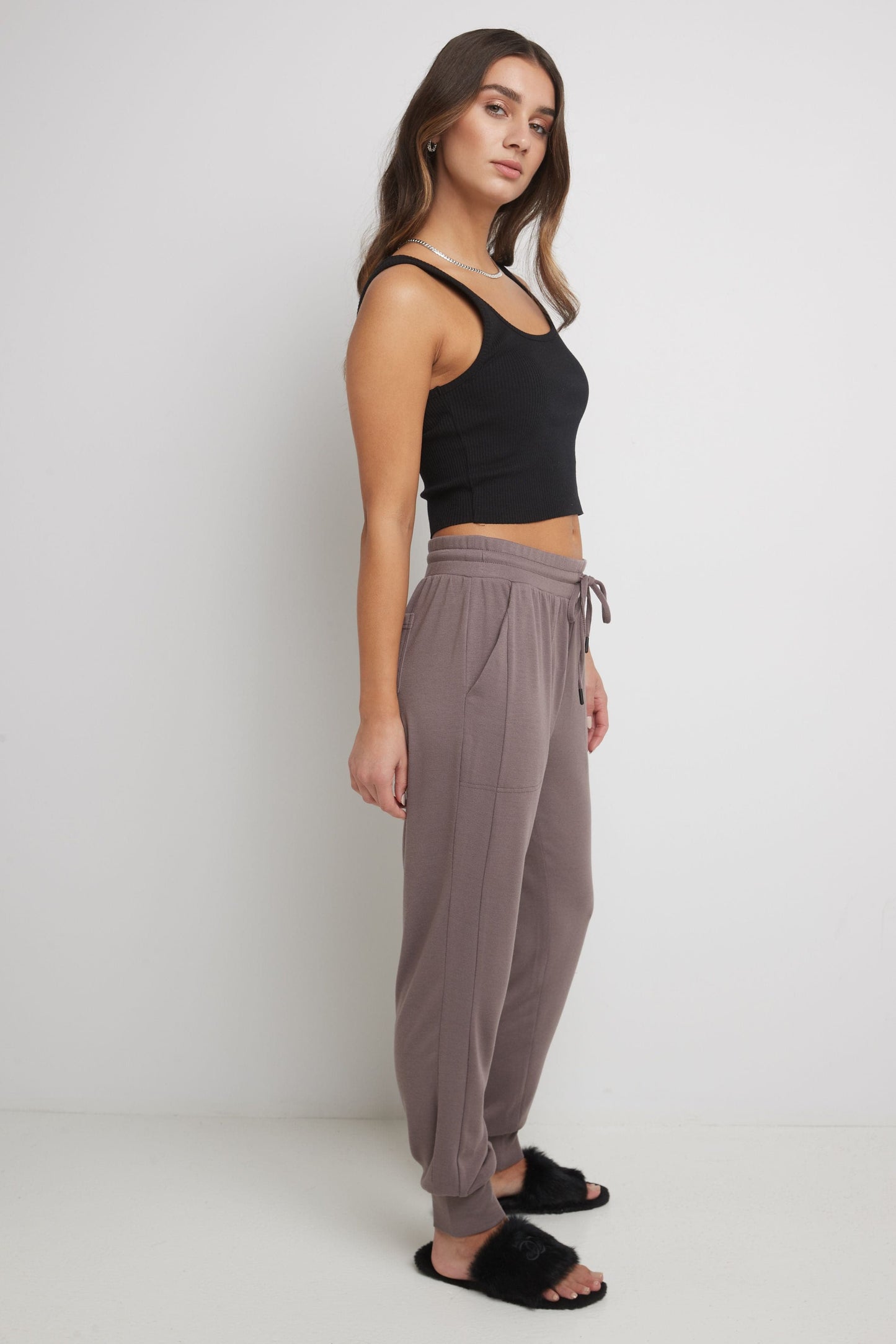 Rekucci Women's Simply Soft Knit Jogger Pants