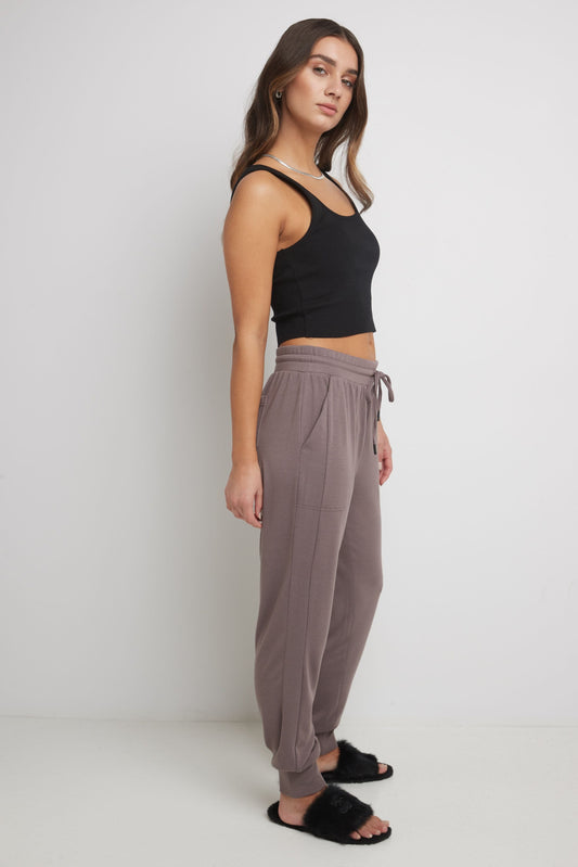 Rekucci Women's Simply Soft Knit Jogger Pants