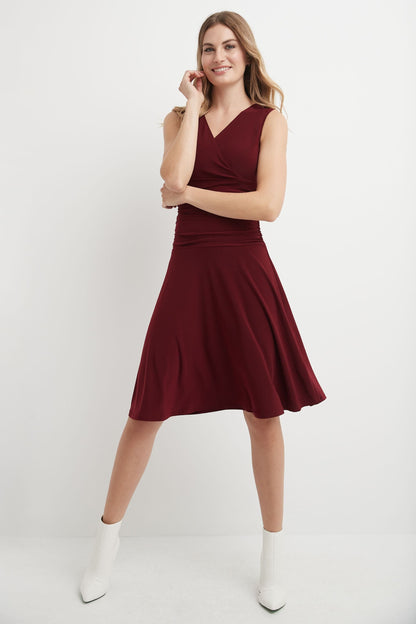 Form-Fitting Sleeveless Dress with Tummy Control