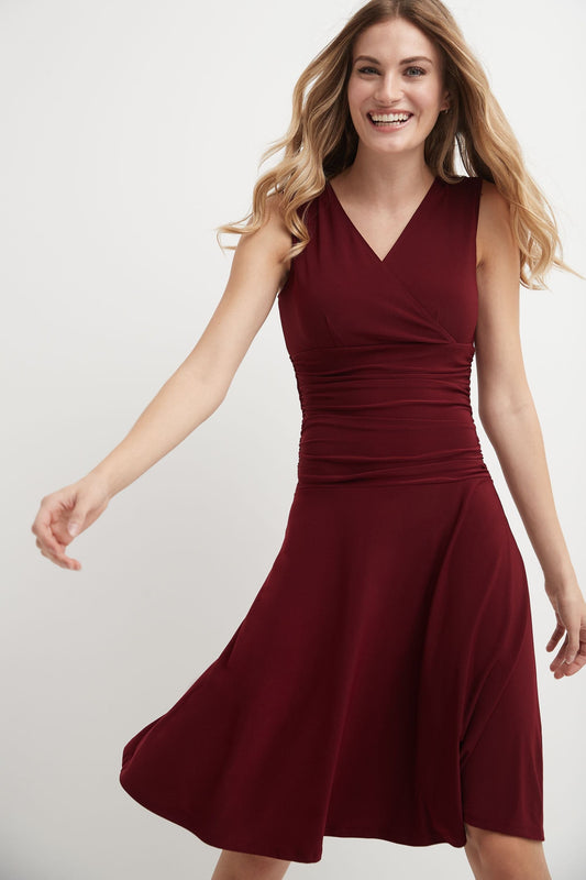 Form-Fitting Sleeveless Dress with Tummy Control