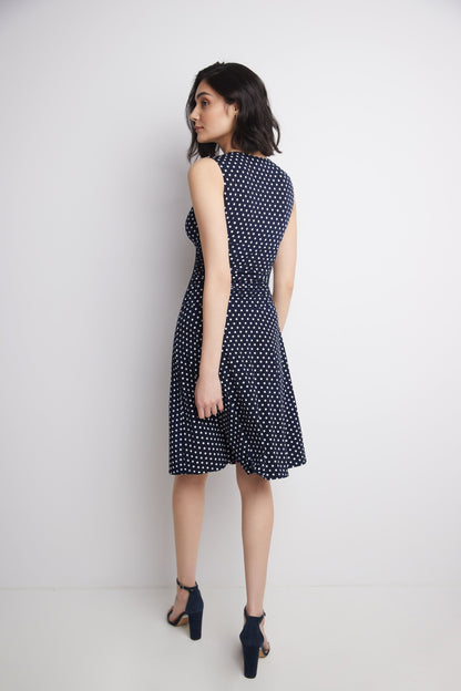 Form-Fitting Sleeveless Dress with Tummy Control