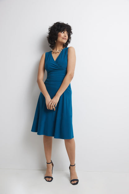 Form-Fitting Sleeveless Dress with Tummy Control